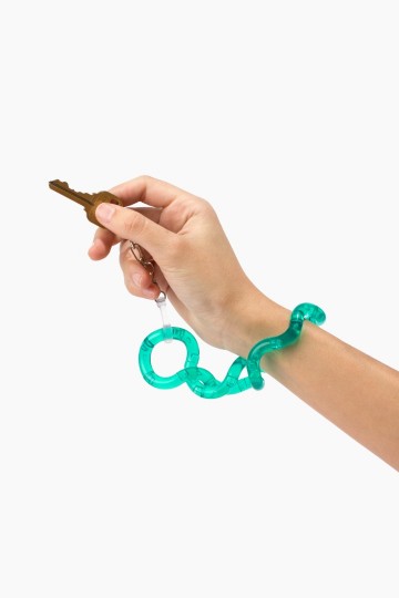 Tangle Toys - Classics Junior - Jelly KEYCHAINS - Mint (Green)