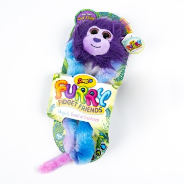 Tangle Furry Fidget Friends - Zonk The Monkey - Plush Fidget Toy Furry Friend - Magical, Creative Creatures from The Tanglonia Universe - Take Your Furry Fidget Friend with You Everywhere!