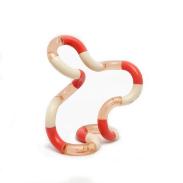 Tangle Classic Junior - White Red Peach