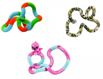 Tangle - Fuzzies / Flamingo / Camouflage - Combo 3-Pack