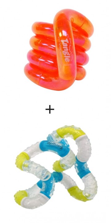 Tangle Gems Junior (Orange Citrine) & Tangle Relax Therapy (BrainTools Imagine) - COMBO 2-Pack