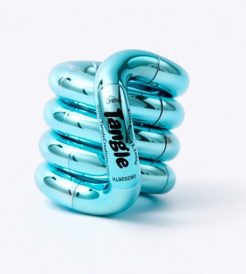 Tangle Toys - Metallic Junior - Cyan - Blue/Green