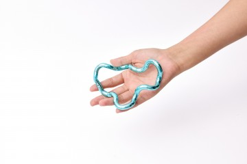 Tangle Toys - Metallic Junior - Cyan - Blue/Green