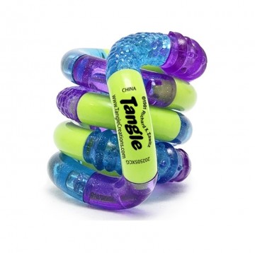 Tangle Toys - Textured Crazy Junior - Green Purple Parrot