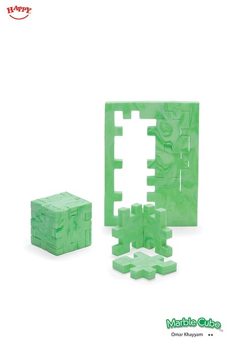 Happy Cube Marble Cube Omar Khayyam 